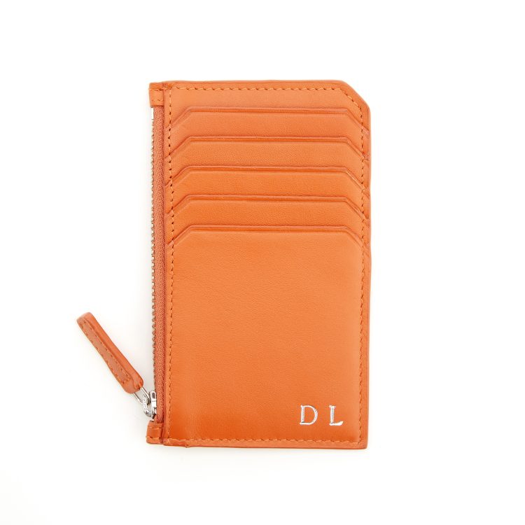Zippered Credit Card Wallet magenta