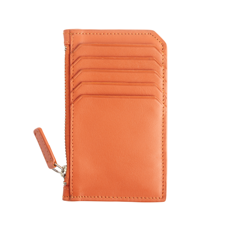 Zippered Credit Card Wallet magenta