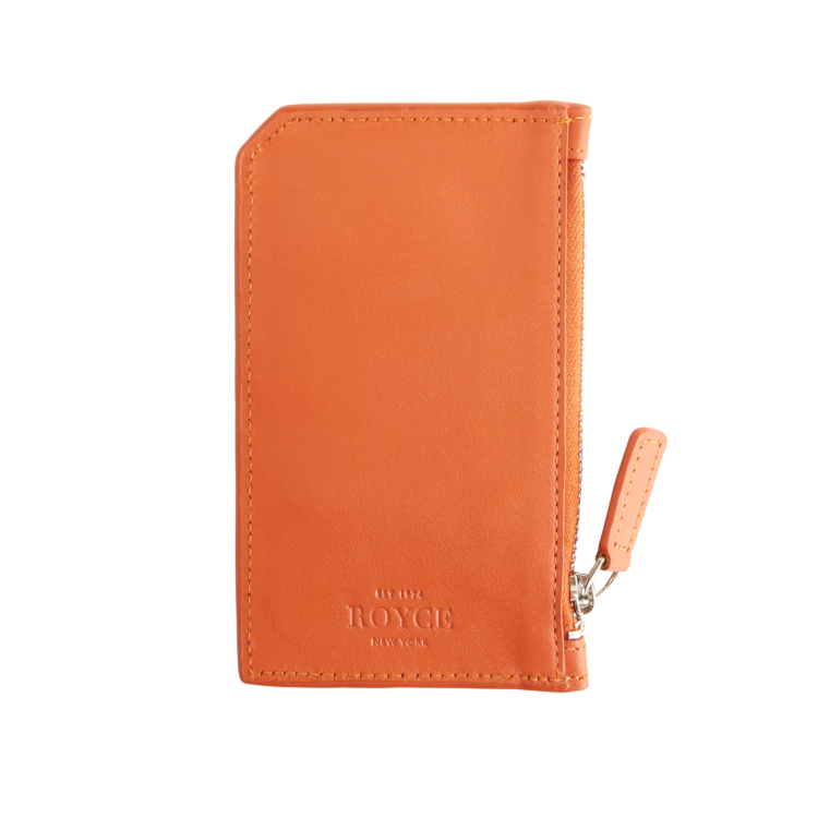 Zippered Credit Card Wallet magenta