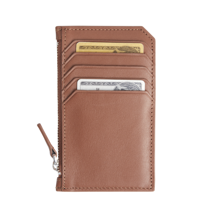 Zippered Credit Card Wallet magenta