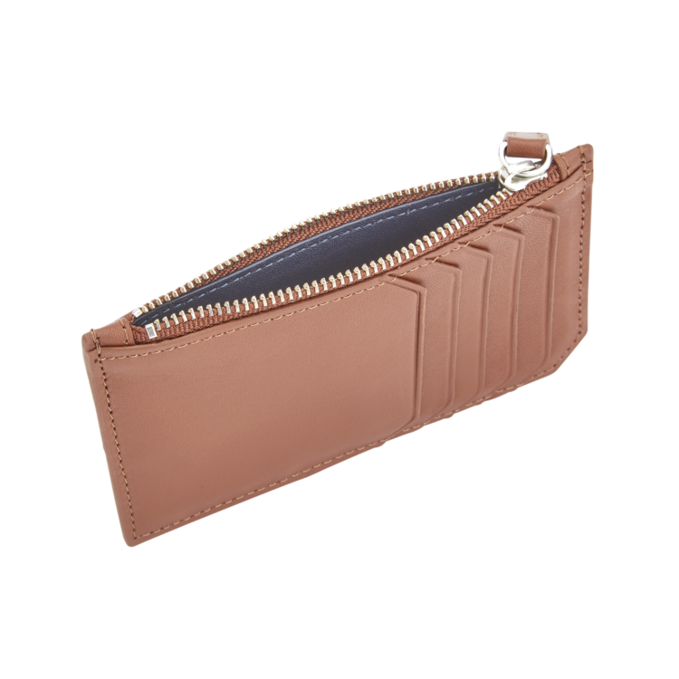 Zippered Credit Card Wallet magenta
