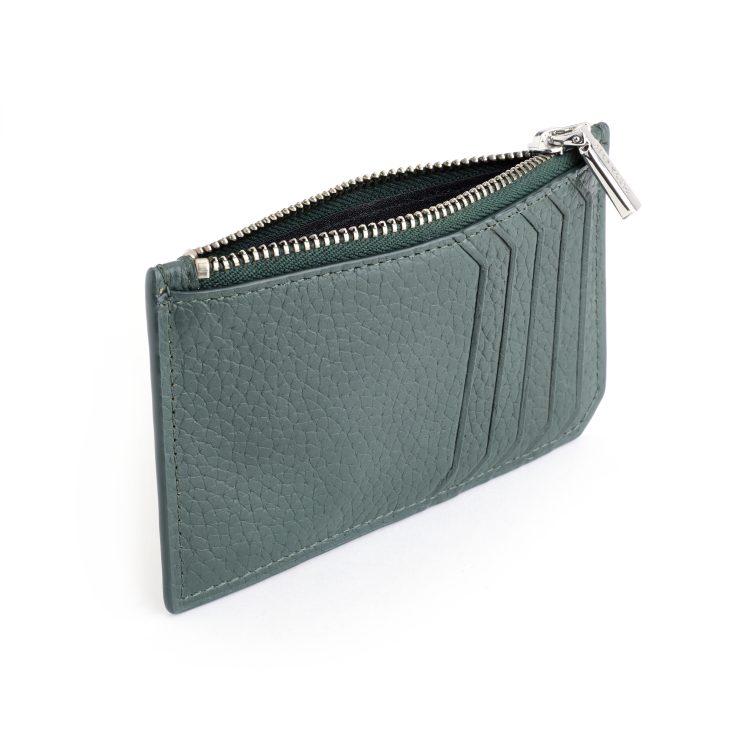 Zippered Credit Card Wallet magenta