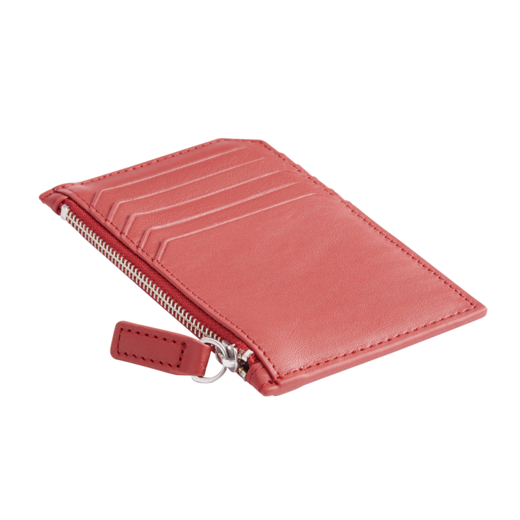 Zippered Credit Card Wallet magenta