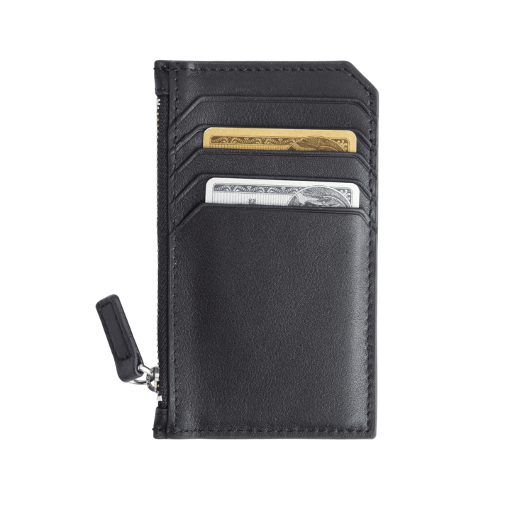 Zippered Credit Card Wallet magenta