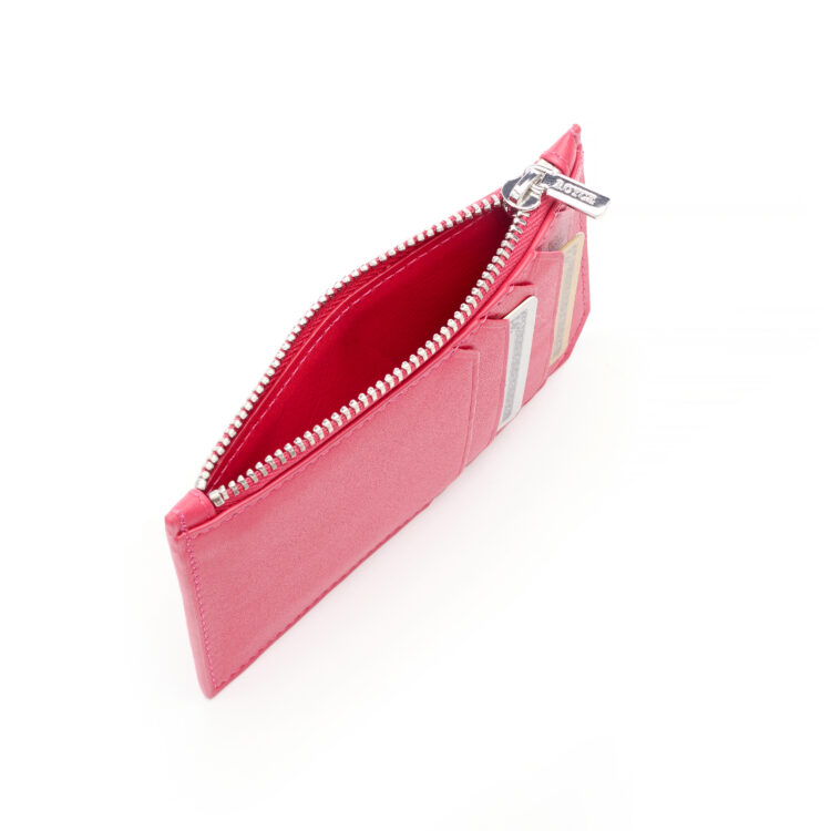 Zippered Credit Card Wallet magenta