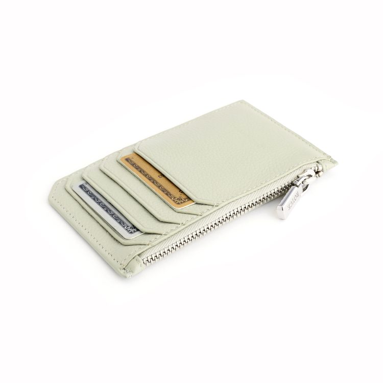 Zippered Credit Card Wallet magenta