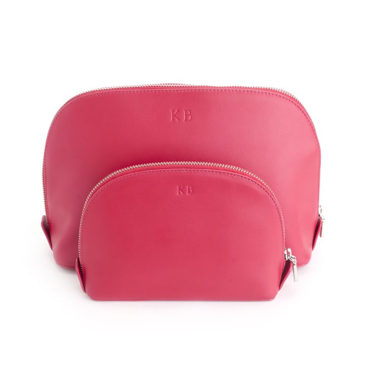 Compact Cosmetic Makeup Bag carnation pink 3 Compact Cosmetic Makeup Bag carnation pink