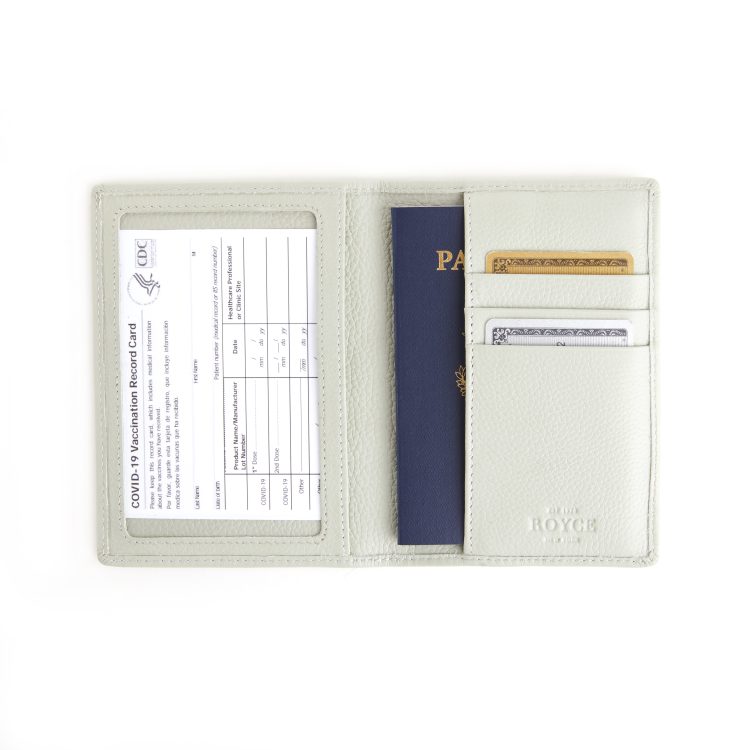 RFID Blocking Passport Cover with Card Slots sage