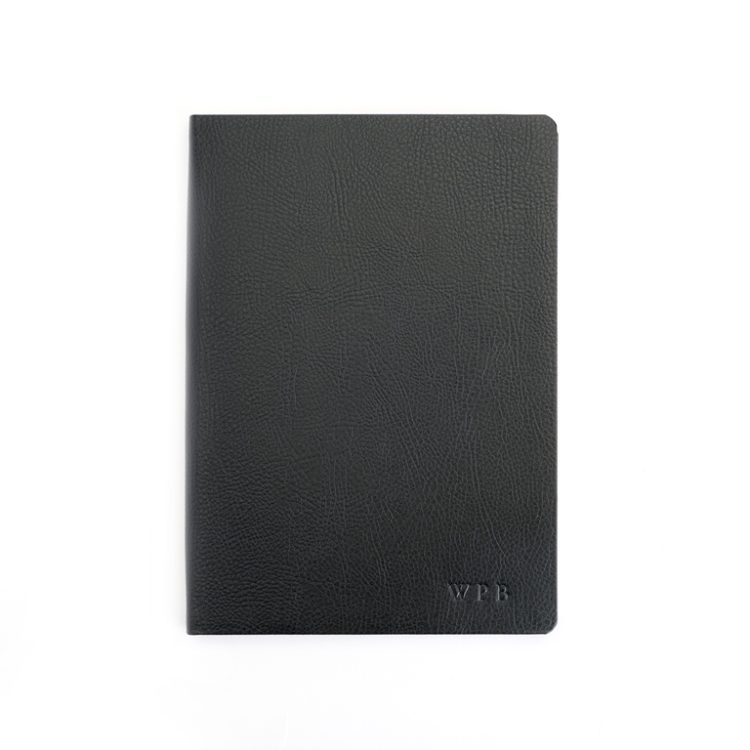 Soft Bound Pebble Grain A5 Journal midnight blue