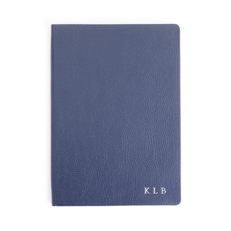 Soft Bound Pebble Grain A5 Journal midnight blue