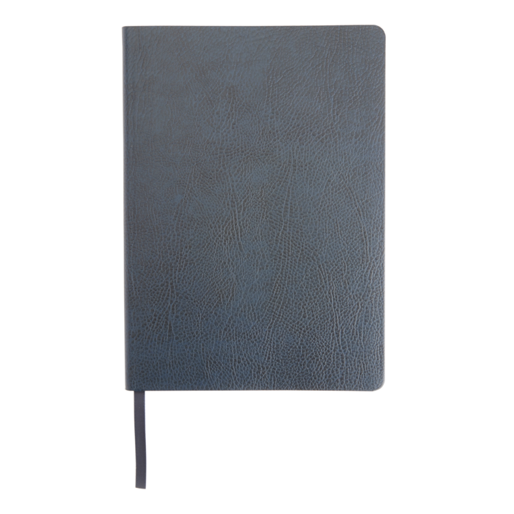 Soft Bound Pebble Grain A5 Journal midnight blue