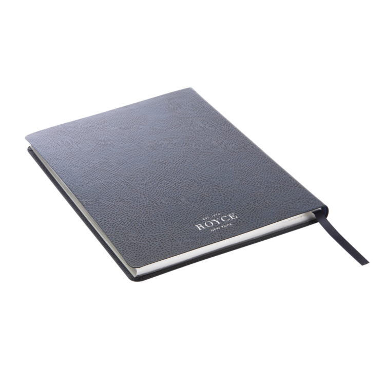 Soft Bound Pebble Grain A5 Journal midnight blue