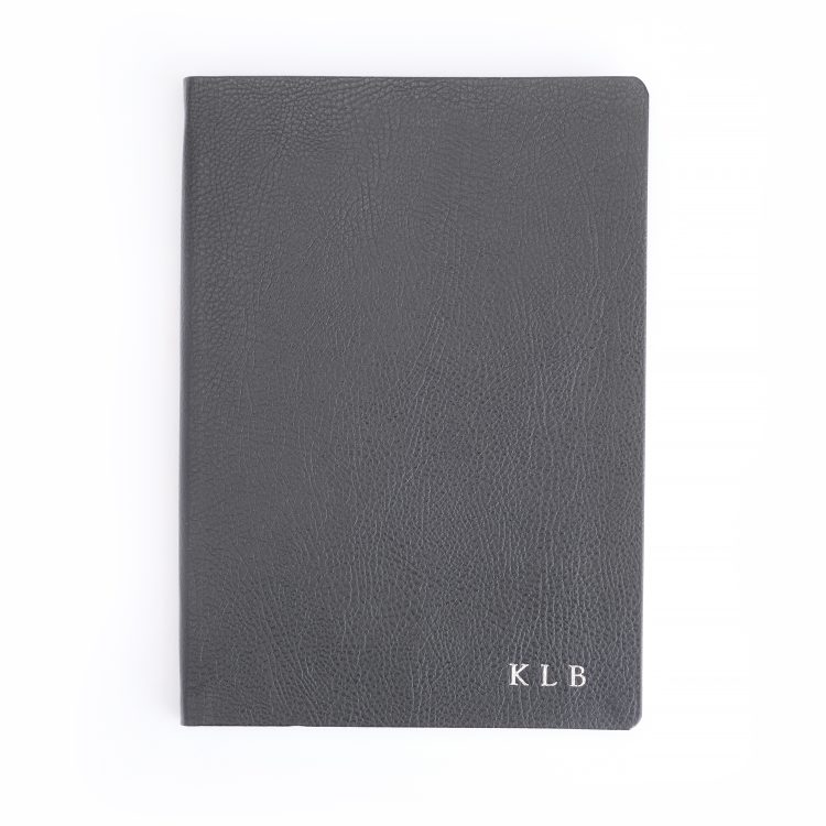 Soft Bound Pebble Grain A5 Journal midnight blue