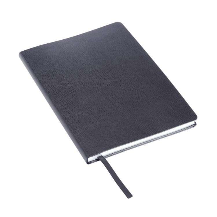 Soft Bound Pebble Grain A5 Journal midnight blue