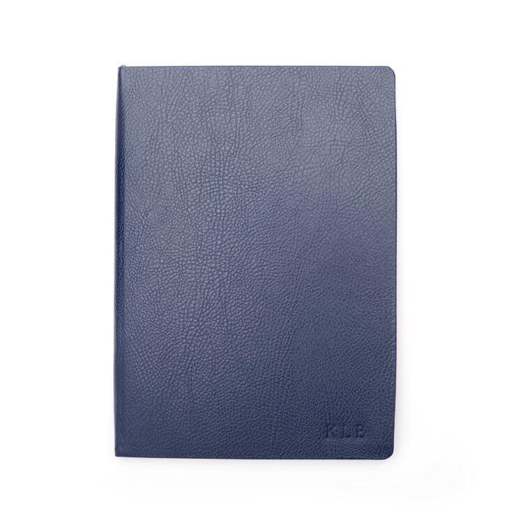 Soft Bound Pebble Grain A5 Journal midnight blue