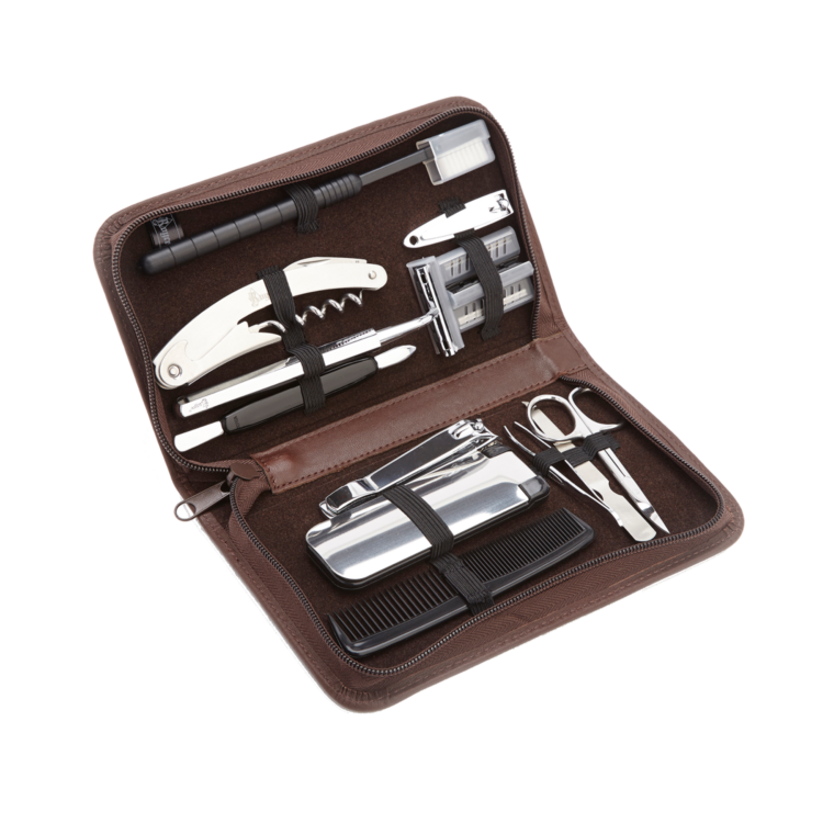 Full Travel Grooming Manicure Kit red