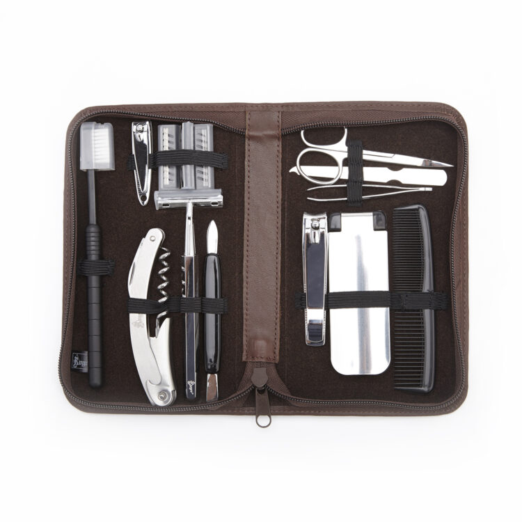 Full Travel Grooming Manicure Kit red