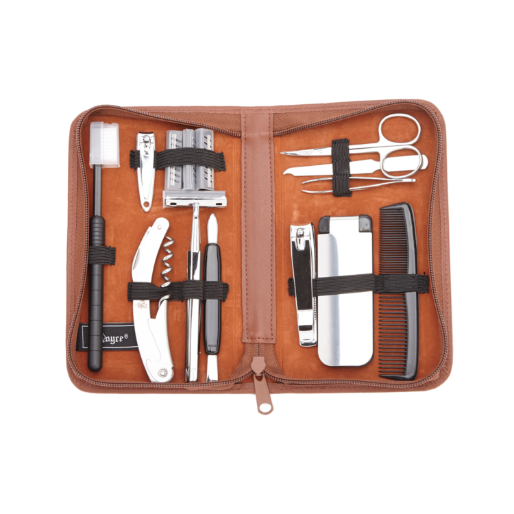 Full Travel Grooming Manicure Kit red