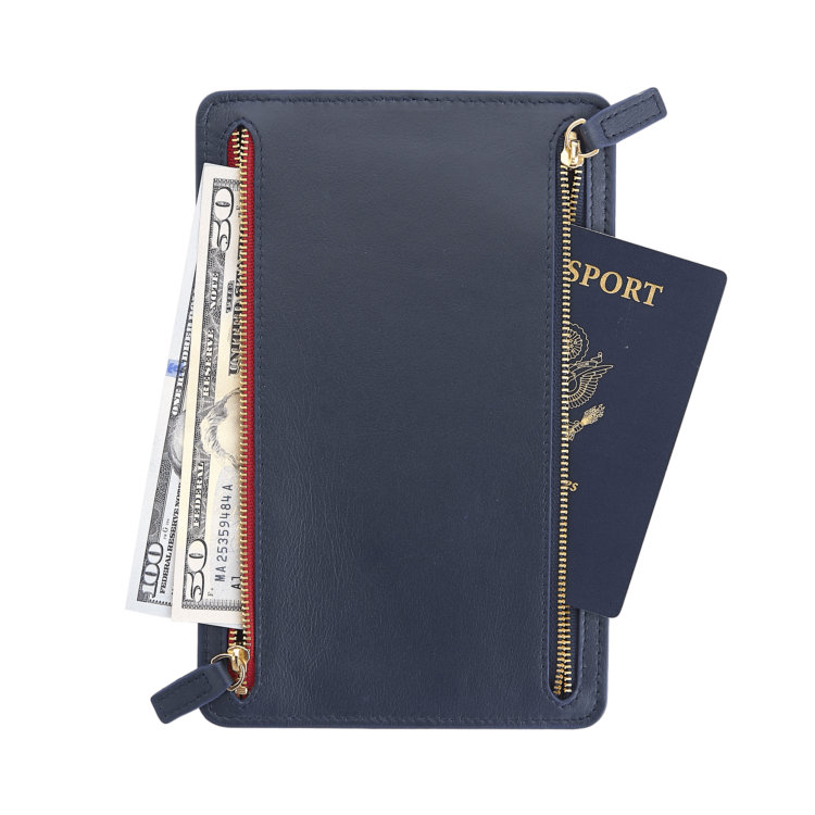 RFID Blocking Four Zip Travel Organizer sage