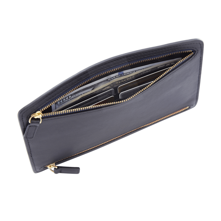 RFID Blocking Four Zip Travel Organizer sage