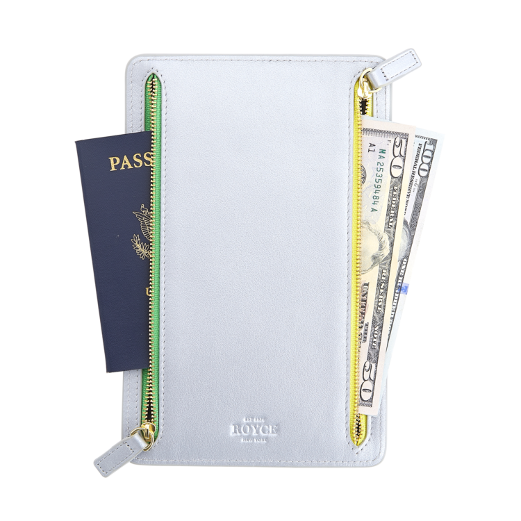 RFID Blocking Four Zip Travel Organizer sage