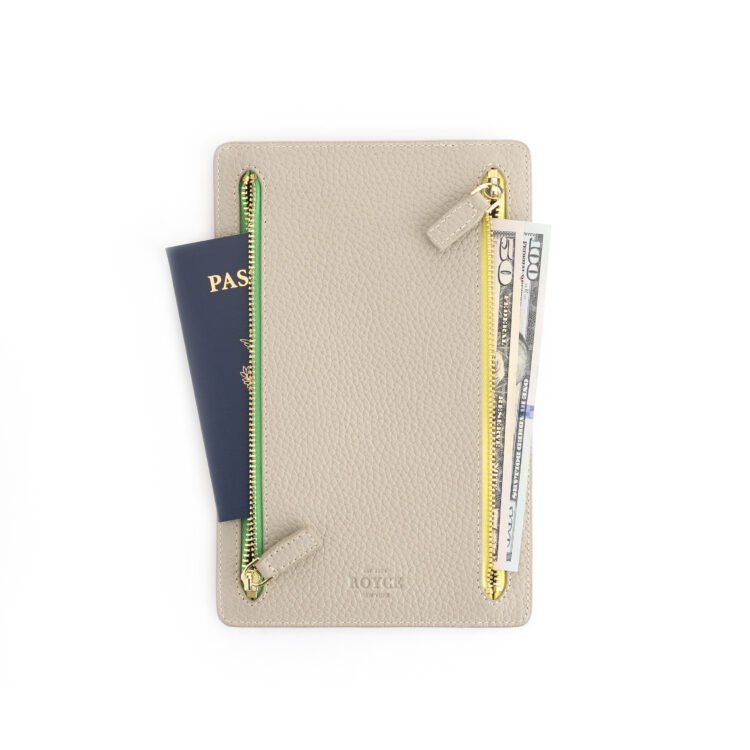 RFID Blocking Four Zip Travel Organizer sage