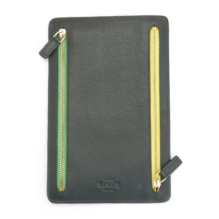 RFID Blocking Four Zip Travel Organizer sage