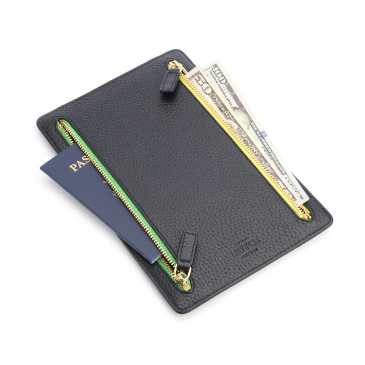 RFID Blocking Four Zip Travel Organizer sage