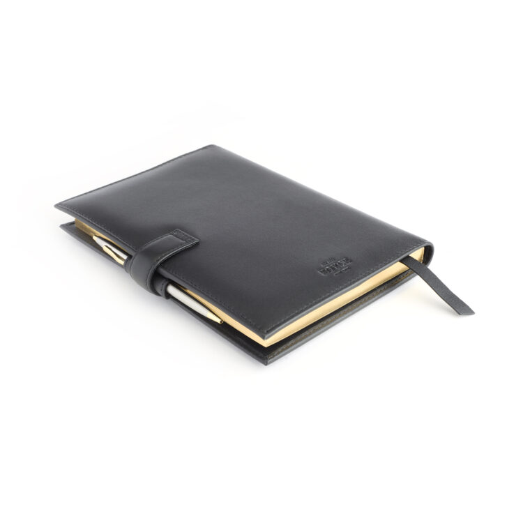 Executive Refillable A5 Journal black pebble