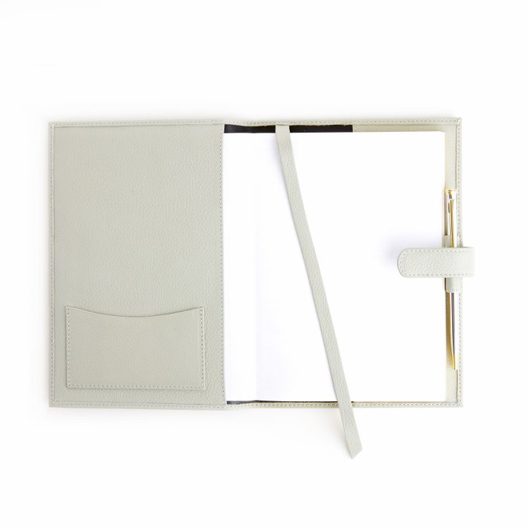 Executive Refillable A5 Journal black pebble