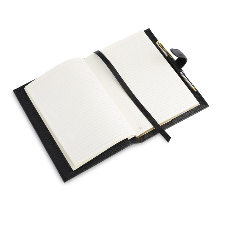 Executive Refillable A5 Journal black pebble