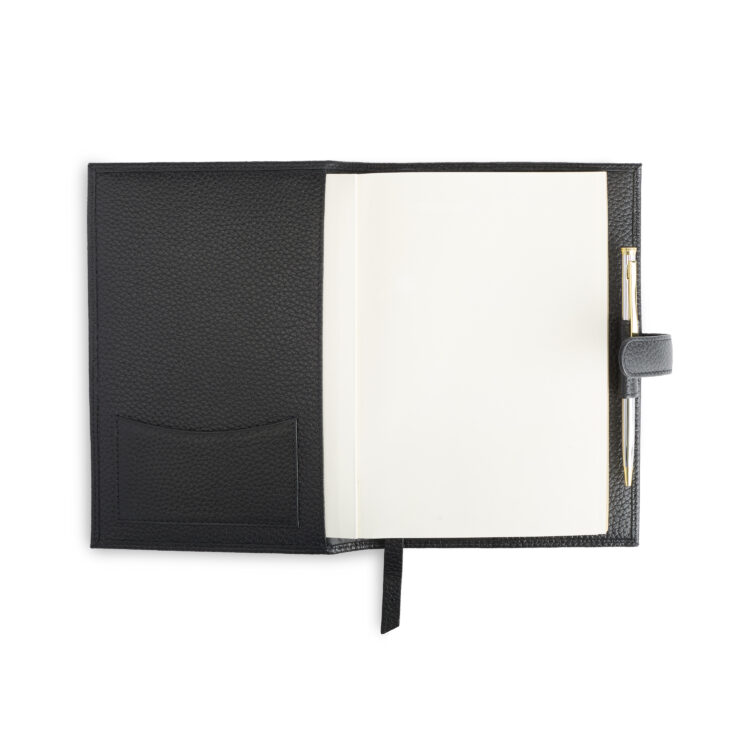 Executive Refillable A5 Journal black pebble