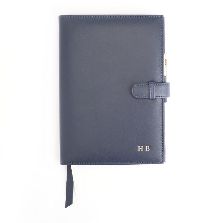 Executive Refillable A5 Journal black pebble