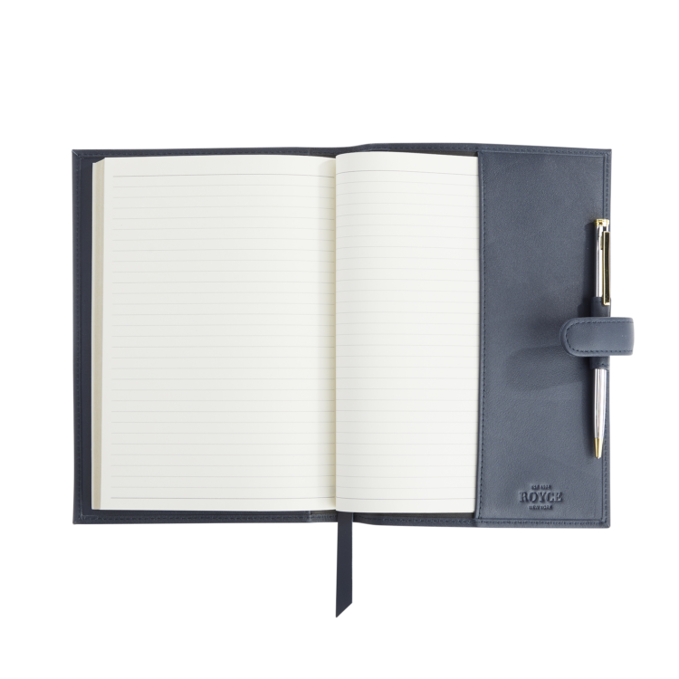 Executive Refillable A5 Journal black pebble