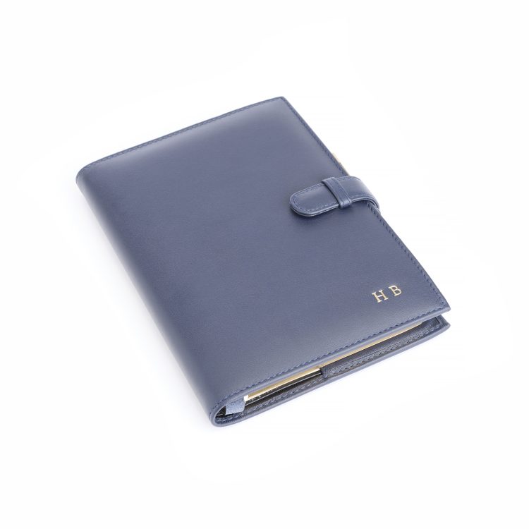 Executive Refillable A5 Journal black pebble
