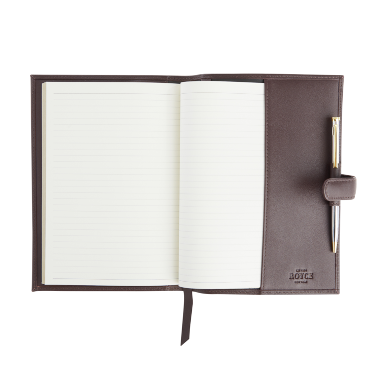 Executive Refillable A5 Journal black pebble