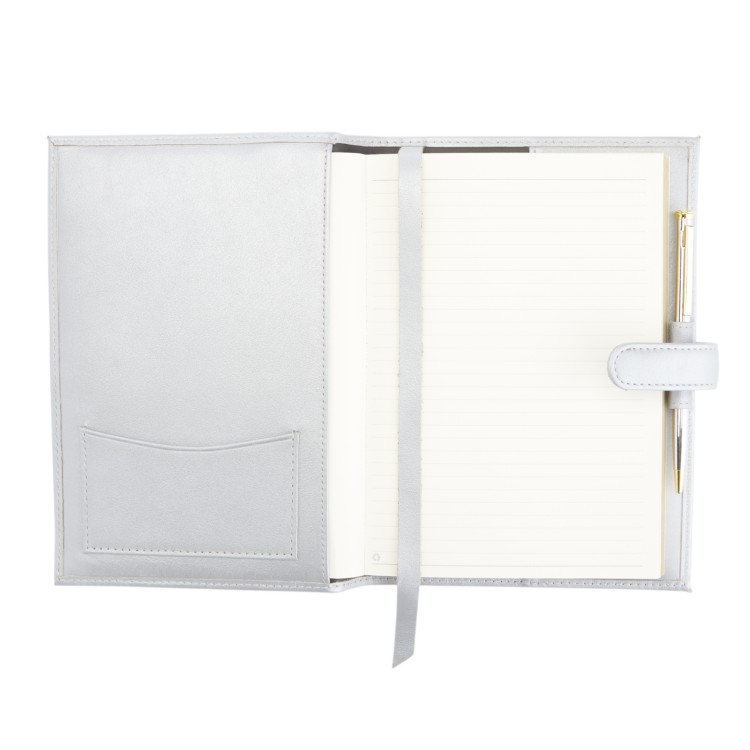 Executive Refillable A5 Journal black pebble