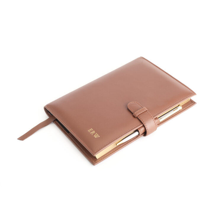 Executive Refillable A5 Journal black pebble