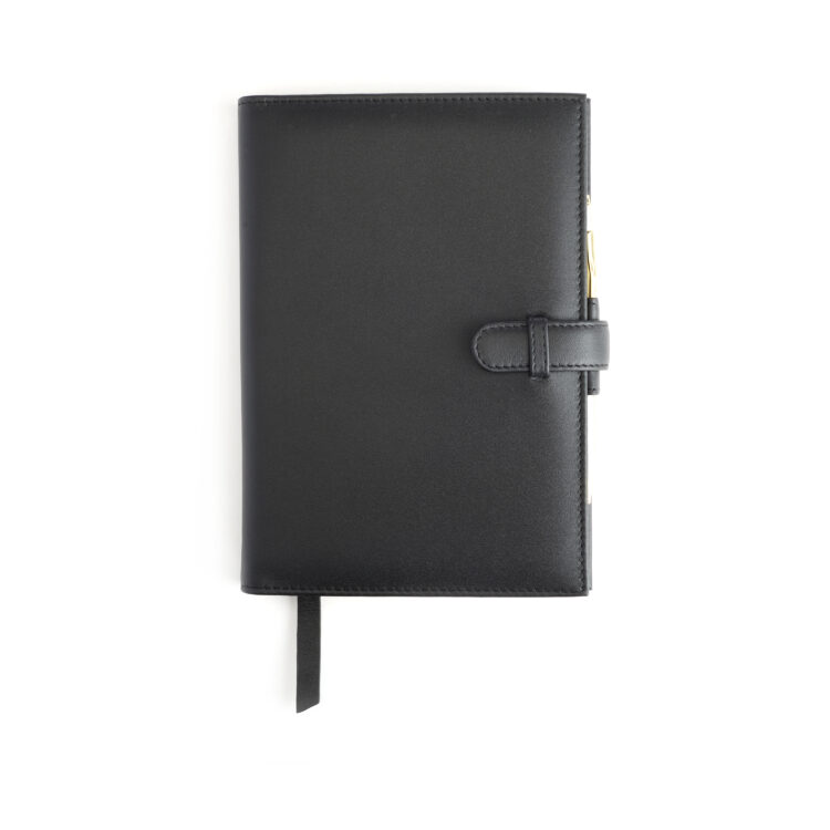 Executive Refillable A5 Journal black pebble
