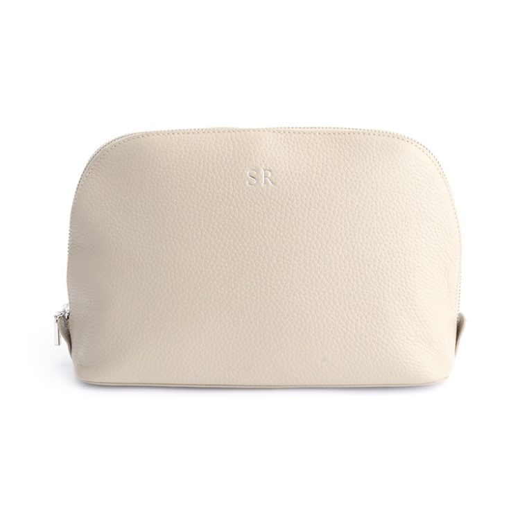 Large Cosmetic Makeup Bag tan