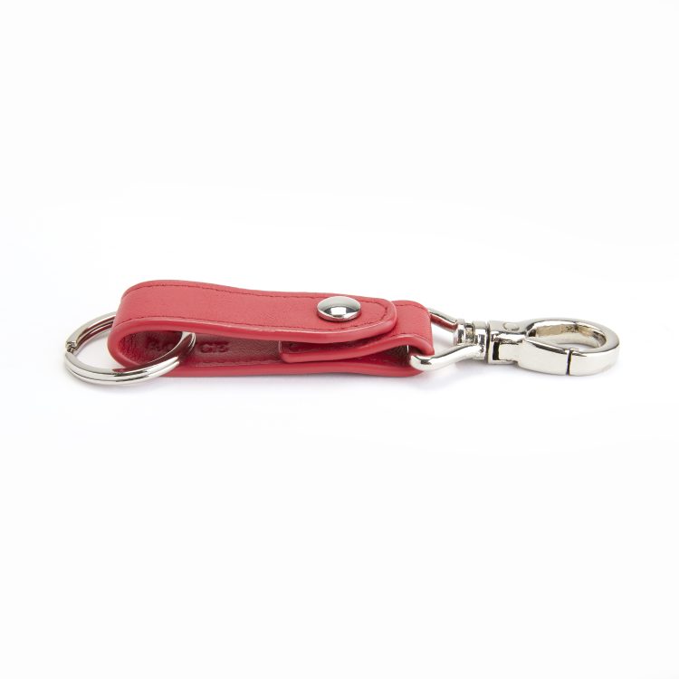Valet Snap Leather Key Chain dark green