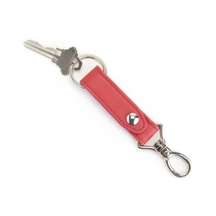 Valet Snap Leather Key Chain dark green