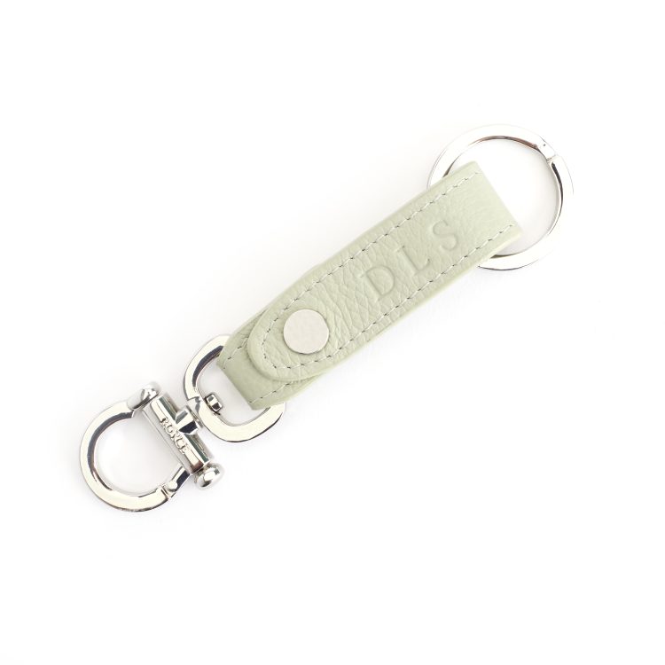 Valet Snap Leather Key Chain dark green