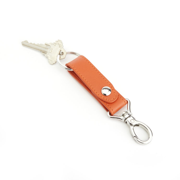 Valet Snap Leather Key Chain dark green