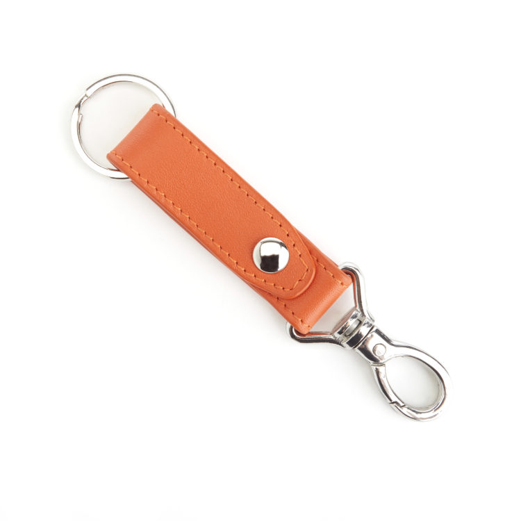 Valet Snap Leather Key Chain dark green