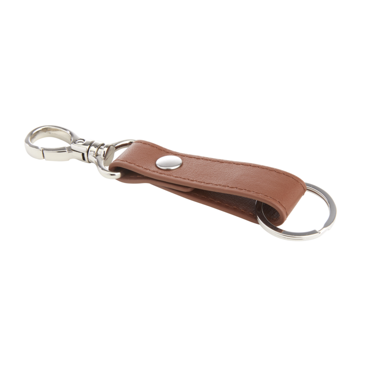 Valet Snap Leather Key Chain dark green