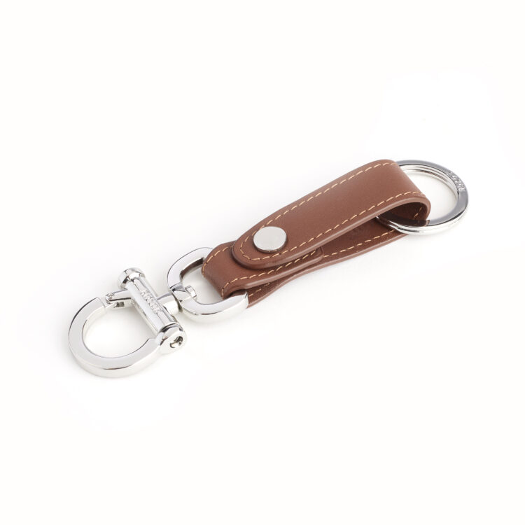 Valet Snap Leather Key Chain dark green