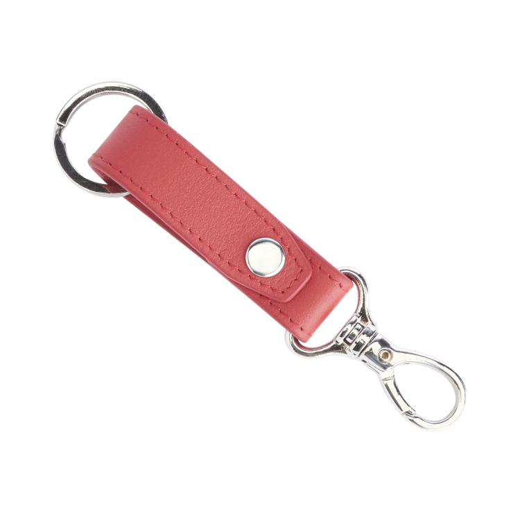 Valet Snap Leather Key Chain dark green