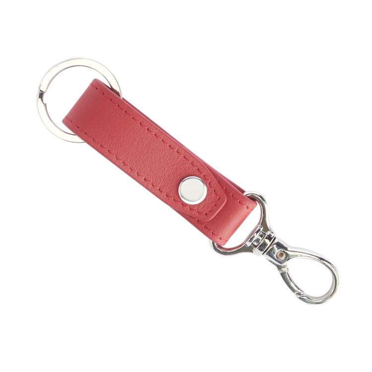 Valet Snap Leather Key Chain dark green