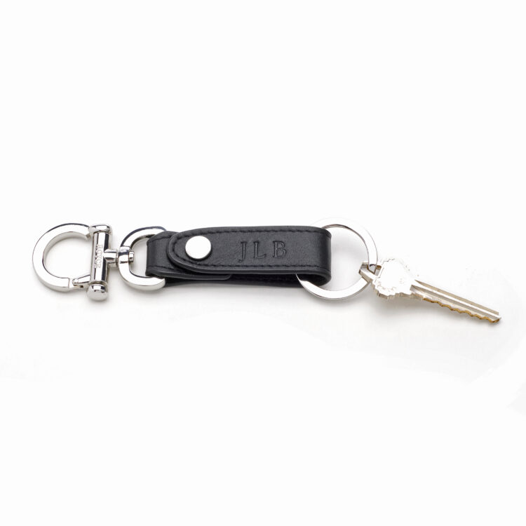 Valet Snap Leather Key Chain dark green
